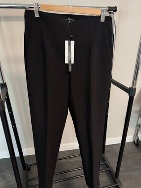 Black Tailored side zip Pants